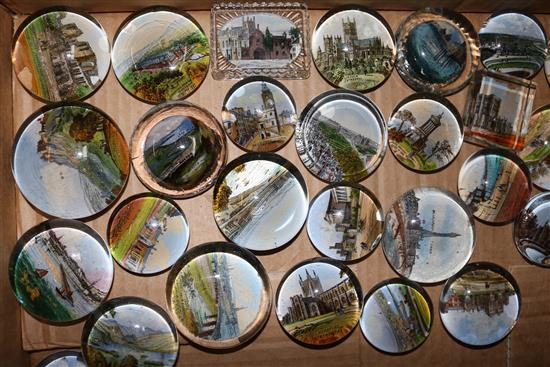 39 Victorian gem glass paperweights